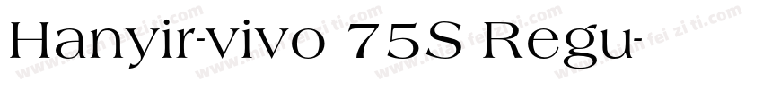 Hanyir-vivo 75S Regu字体转换